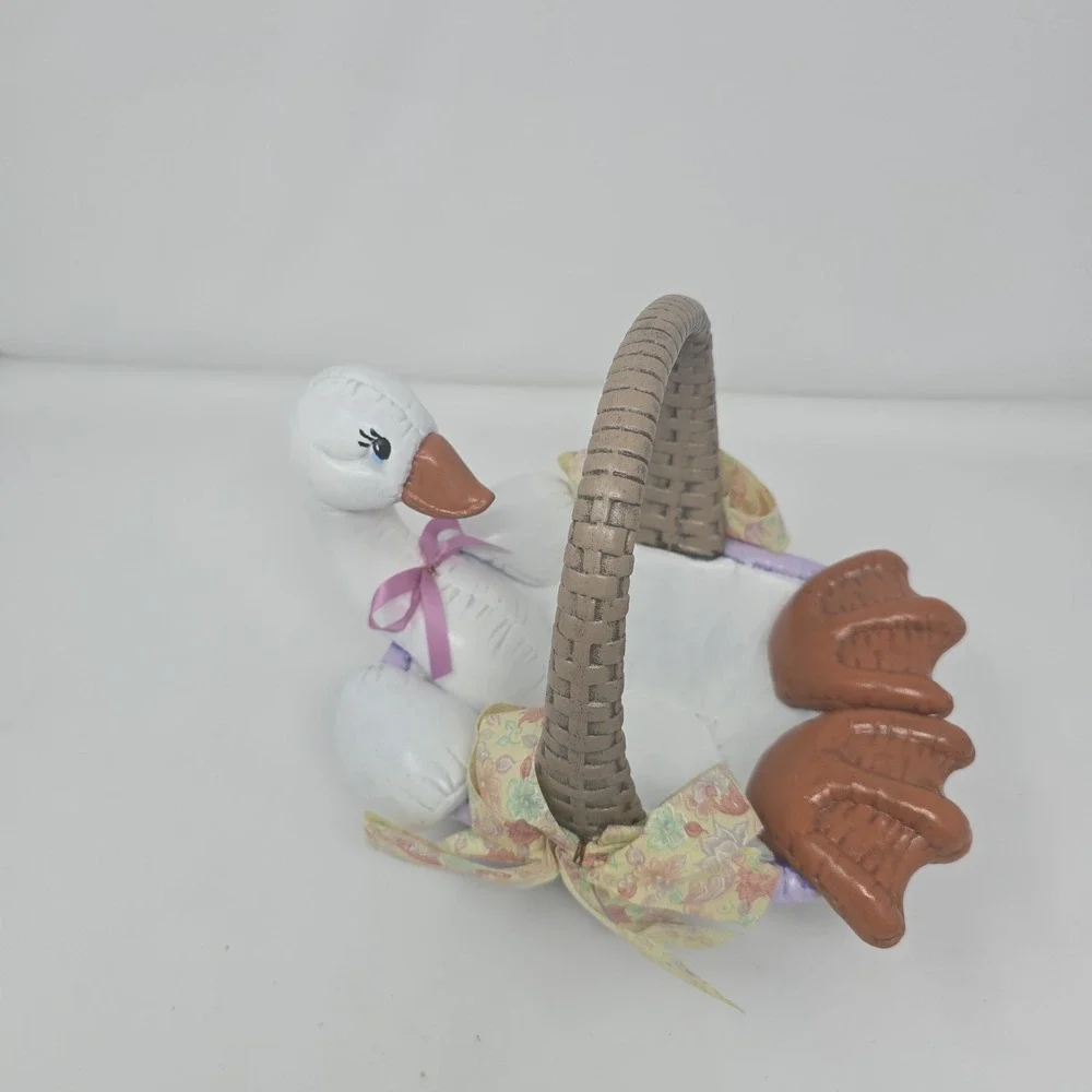Cotadgecore Granycore‎ Ceramic Goose Basket Very Rare1987 Crafted